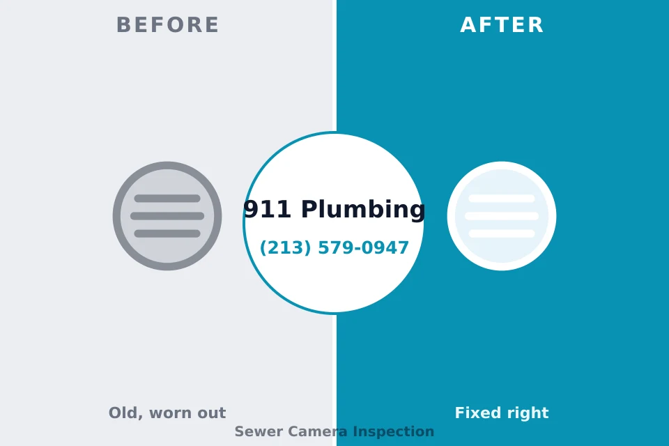 Before and after: plumbing repair Hamlet, IN